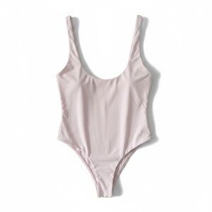 Lululemon NWT Nulu‎ Mesh Low Scoop Back Bodysuit Pink Organza XL Wundermost